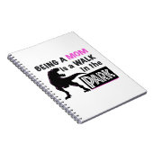 Funny Dinosaur Mam is een Walk in het Park Notitieboek (Rechterzijde)