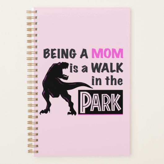 Funny Dinosaur Mam is een Walk in het Park Planner (Voorkant)