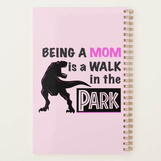 Funny Dinosaur Mam is een Walk in het Park Planner (Achterkant)