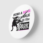 Funny Dinosaur Mam is een Walk in het Park Ronde Klok (Hoek)