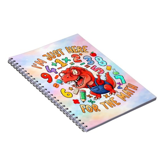 Funny Dinosaur Math Notebook for Kids Notitieboek (Rechterzijde)