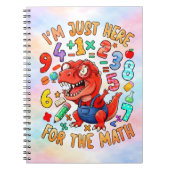 Funny Dinosaur Math Notebook for Kids Notitieboek (Voorkant)