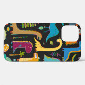 Funny dinosaur naadloos patroon Case-Mate iPhone case (Achterkant (horizontaal))
