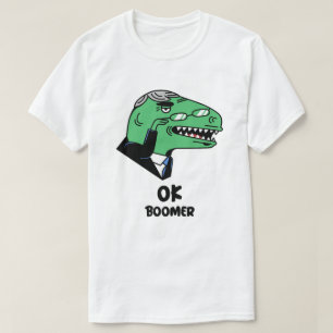 Funny Dinosaur OK Boomer T-shirt