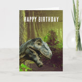 Funny Dinosaur Old Age Birthday Kaart (Voorkant)