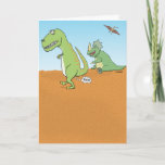 Funny Dinosaur Old Fart Birthday Kaart<br><div class="desc">Hier is een grappige verjaardagskaart met een paar dinosaurussen en een ECHT oude kunst. Van de schepper van populaire webcomimekapitein Scratchy. ©2015 Chuck Ingwersen</div>