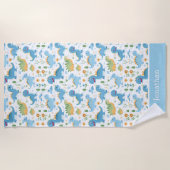 Funny Dinosaur Pattern kids summer Strandlaken (Voorkant)