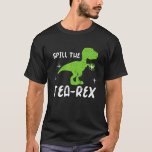 Funny Dinosaur Pun morst de Tea-Rex Tyrannosaurus T-shirt