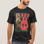 Funny Dinosaur Rex Ugly Christmas Sweaters (Voorkant)