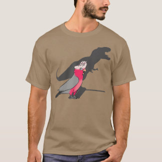 Funny Dinosaur shadow Tre rosebreasted Galah T-shirt