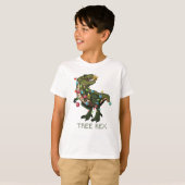 Funny Dinosaur-Shirt voor Kerstmis T-shirt (Voorkant volledig)