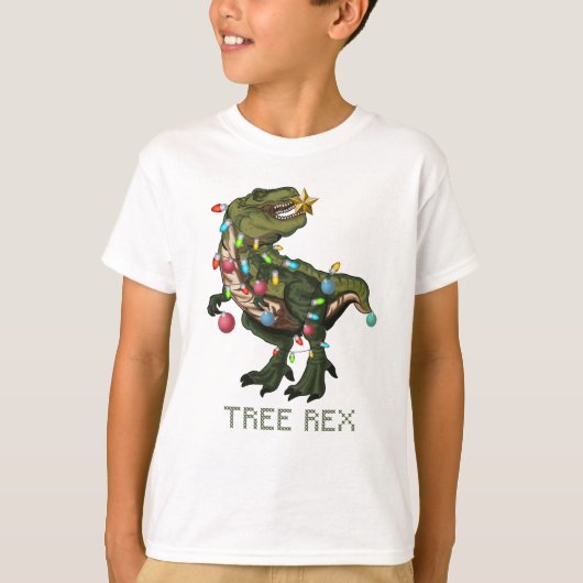 Funny Dinosaur-Shirt voor Kerstmis T-shirt (Voorkant)