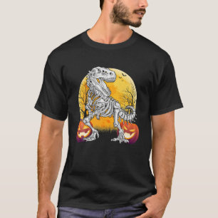 Funny Dinosaur Skeleton Halloween Costume Adult of T-shirt