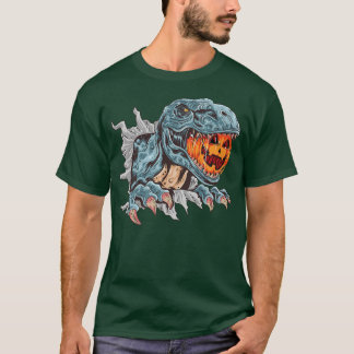 Funny Dinosaur T re head eet Mummy Pumpkin vintag T-shirt