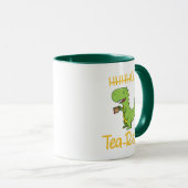 Funny Dinosaur Tea Rex Tyrannosaurus Birthday Mok (Voorkant rechts)