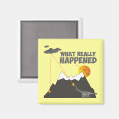 Funny Dinosaur-uitsterven Magneet (Voorkant / Achterkant)