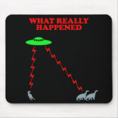 Funny Dinosaur-uitsterven Muismat (Voorkant)