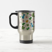 Funny Dinosaur vertrekt Travel Mug Reisbeker (Links)