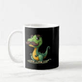 Funny Dinosaur With Mustache Beard For Adults And Koffiemok (Links)