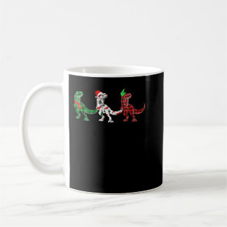 Funny Dinosaur Xmas Tree Lights Red Pset T Rex Ch Koffiemok