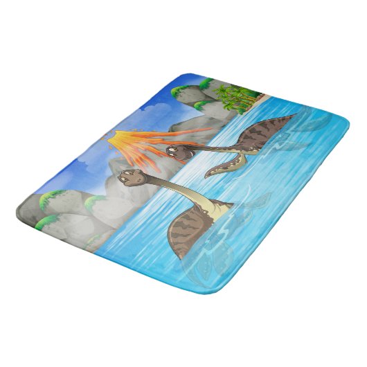 Funny Dinosaurs badmatten (Gekanteld)