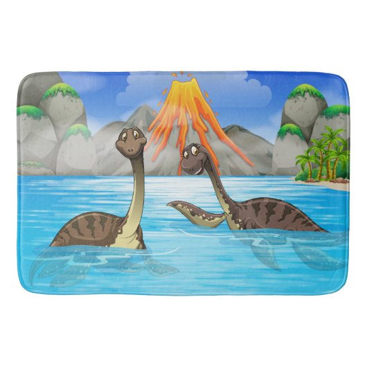 Funny Dinosaurs badmatten (Voorkant)