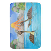 Funny Dinosaurs badmatten (Voorkant Verticaal)