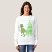 Funny Dinosaurs, Holiday T-Rex kerstboom Trui (Voorkant volledig)