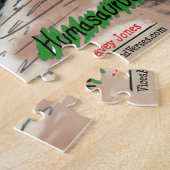 Funny Dinosaurs protesteert tegen de Cartoon "Red  Legpuzzel (Zijkant)