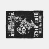 Funny Dirt Bike Art For Boys Girls Motocross Dirt  Fleece Deken (Voorkant (Horizontaal))