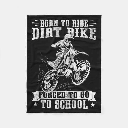 Funny Dirt Bike Art For Boys Girls Motocross Dirt  Fleece Deken (Voorkant)