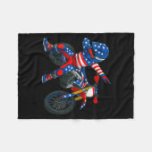 Funny Dirt Bike Art Rider Motocross Motorcycle Dir Fleece Deken (Voorkant (Horizontaal))