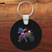Funny Dirt Bike Art Rider Motocross Motorcycle Dir Sleutelhanger (Voorkant)