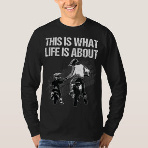 Funny Dirt Bike Art voor mannen Papa boys Kinder M T-shirt
