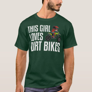 Funny Dirt Bike Gift Meisjes Kinder Motorcross Rid T-shirt