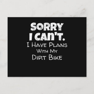 Funny Dirt Bike Quote Motocross Racing Motorcycle Aankondigingskaart