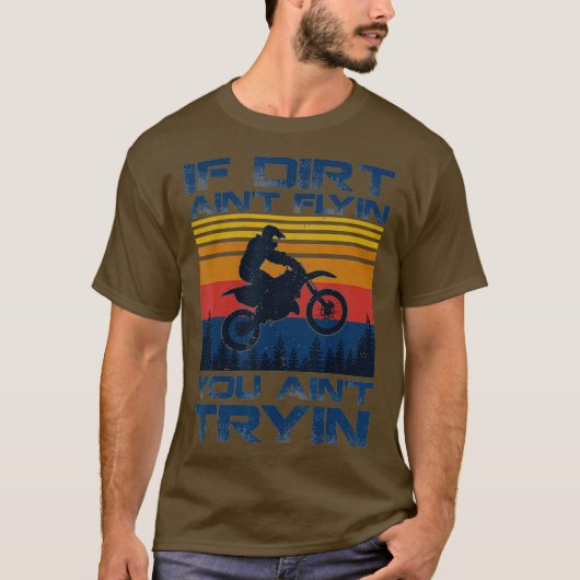 Funny Dirt Bike Rider T - shirts Gift Supercross M (Voorkant)