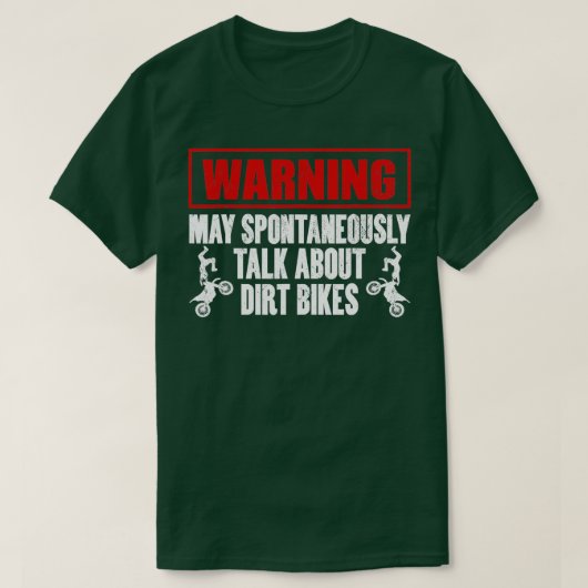 Funny Dirt Bike T-shirt (Design voorkant)
