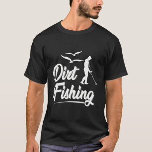 Funny Dirt Gevist Hoodie - Metalen Detective Beach T-shirt