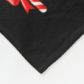 Funny Dirty Candy Cane Christmas Hilarious Santa H Fleece Deken (Hoek)