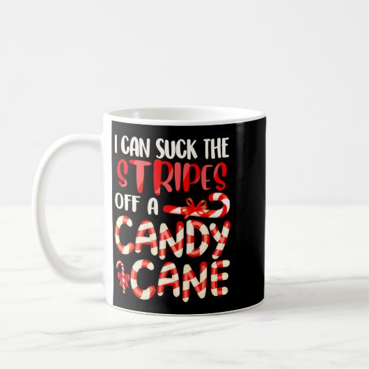 Funny Dirty Candy Cane Christmas Hilarious Santa H Koffiemok (Links)