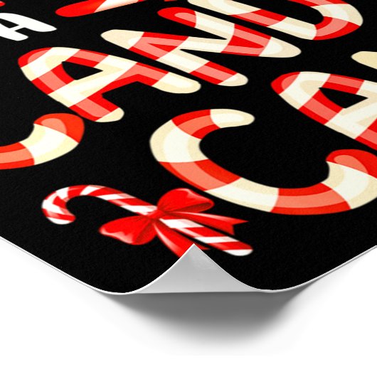 Funny Dirty Candy Cane Christmas Hilarious Santa H Poster (Hoek)