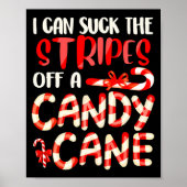 Funny Dirty Candy Cane Christmas Hilarious Santa H Poster (Voorkant)