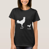 Funny Dirty Chicken T-shirt Rude-offensieve top-of (Voorkant)
