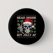 Funny Dirty Christmas Ugly Sweater  Ronde Button 5,7 Cm (Voorkant)
