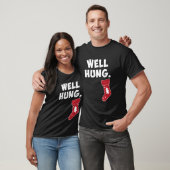 Funny Dirty Kerststalling Well Hung T-shirt (Unisex)