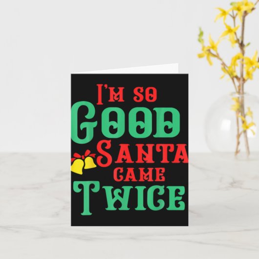 Funny Dirty Naughty Inappropriate Christmas T Shir Kaart (Gele Bloem)