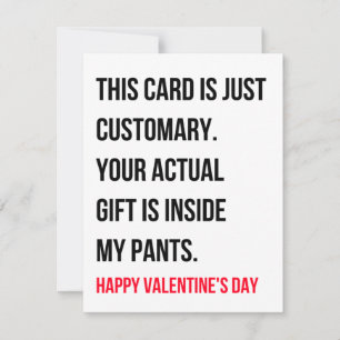 Funny Dirty Naughty Valentijnsdag Card Feestdagenkaart