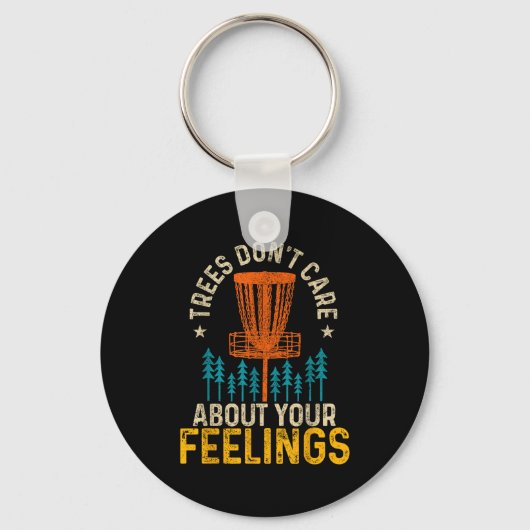Funny Disc Golf Apparel Co. Disc Golf Trees Don't  Sleutelhanger (Voorkant)