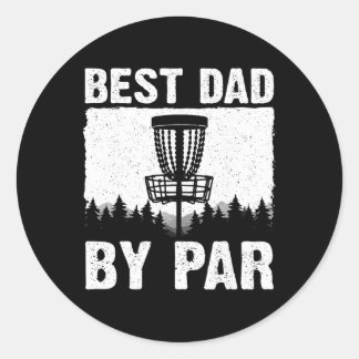 Funny Disc Golf Art For Men Dad Disc Golf Player D Ronde Sticker